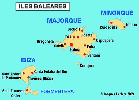 Carte de Majorque